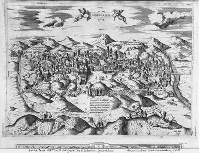 View of Jerusalem by Etienne Duperac